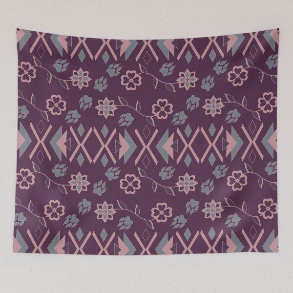 Item preview, Plum Wolf Floral designed and sold by Niibidoon.