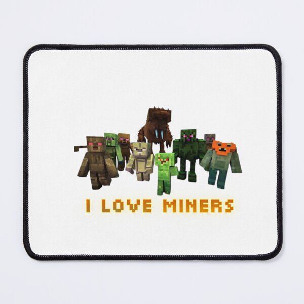 Item preview, "I Love Miners".zombie Minecraft designed and sold by Obinne.
