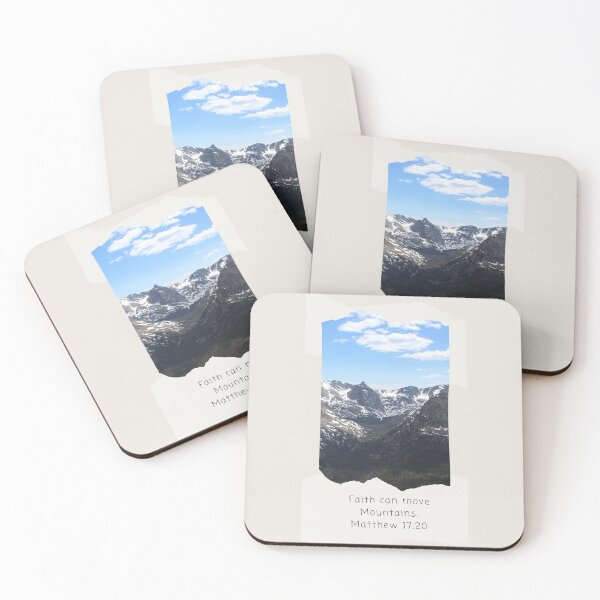 Item preview, Faith can move Mountains. Matthew 17:20 designed and sold by GiftableGems.