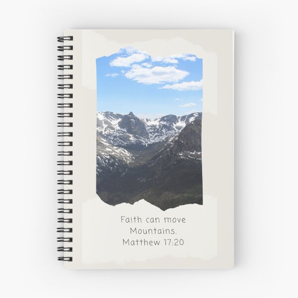 Item preview, Faith can move Mountains. Matthew 17:20 designed and sold by GiftableGems.