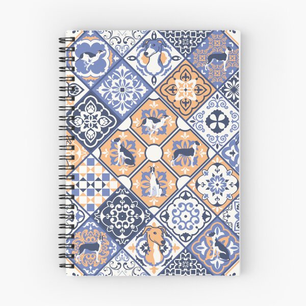 Item preview, Greyhound Portuguese tile pattern designed and sold by Iluvmygreyhound.