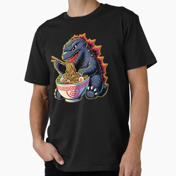 Artikel-Vorschau von Der süße Godzilla isst Big Bowl Ramen-Nudeln, designt und verkauft von melvtec.
