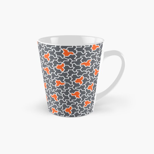 Item preview, ORANGE, GREY & WHITE – einstein tile pattern designed and sold by BrownWoodRobot.