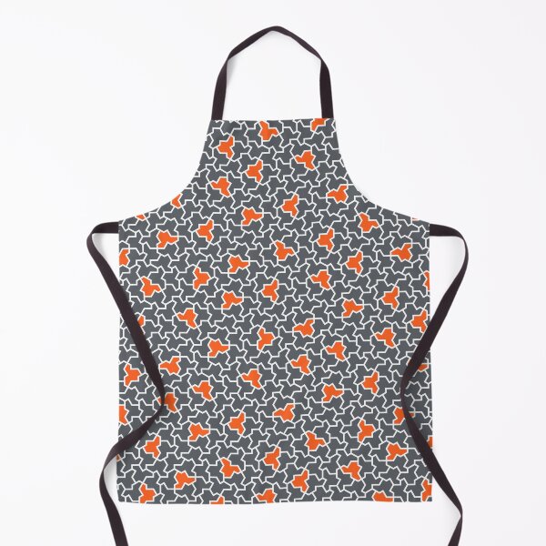 Item preview, ORANGE, GREY & WHITE – einstein tile pattern designed and sold by BrownWoodRobot.