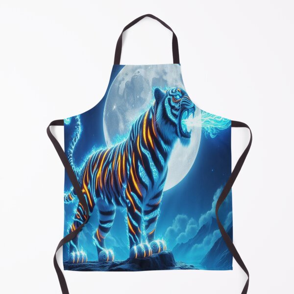 Item preview, Blue Luminescent Fire Tiger designed and sold by DeediArt.