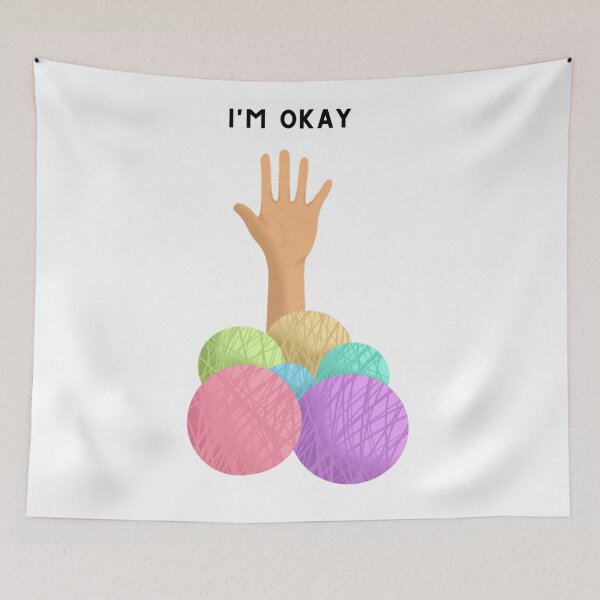 Item preview, I'm Okay designed and sold by knitlikegranny.