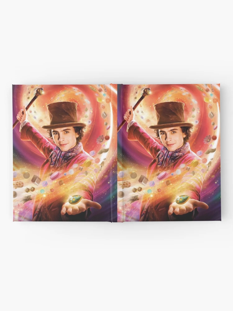 Timothee Chalamet Willy Wonka, Willy Wonka 2023 Hardcover Journal for  Sale by amina0801