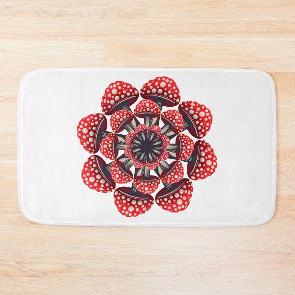 Item preview, Red Mushroom Mandala with Polka Dots designed and sold by DaveDanchuk.