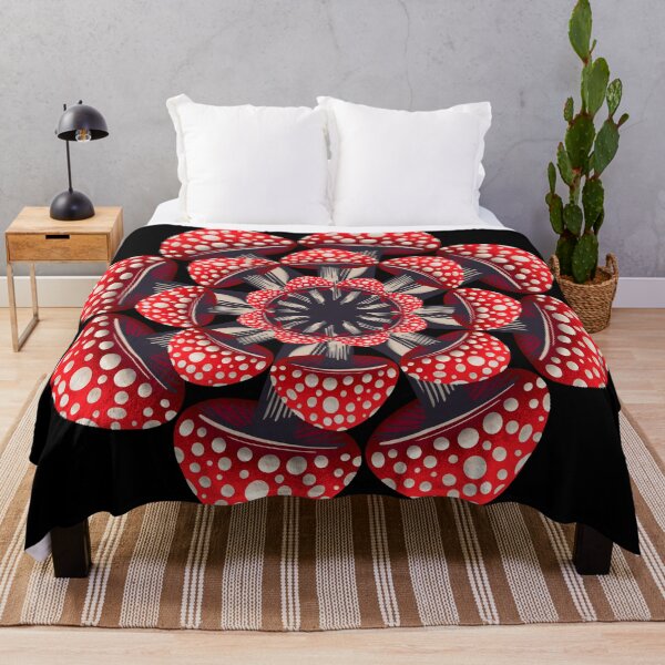 Item preview, Red Mushroom Mandala with Polka Dots designed and sold by DaveDanchuk.