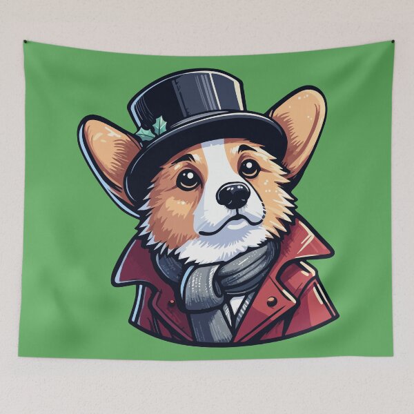 Item preview, A Corgi Carol: Ebenezer's Reawakening designed and sold by BarkandStick.