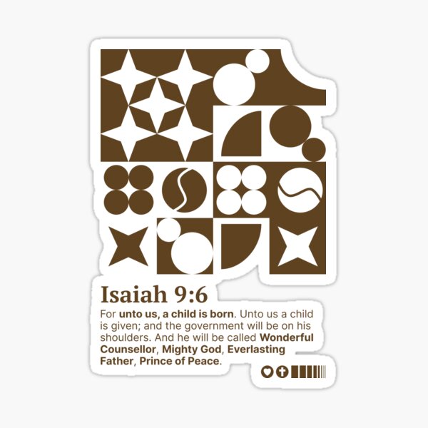 Item preview, Isaiah 9:6 Design designed and sold by AuntieSocial Design.