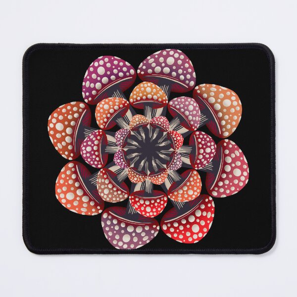 Item preview, Reddish colored Mushroom Mandala with Polka Dots designed and sold by DaveDanchuk.