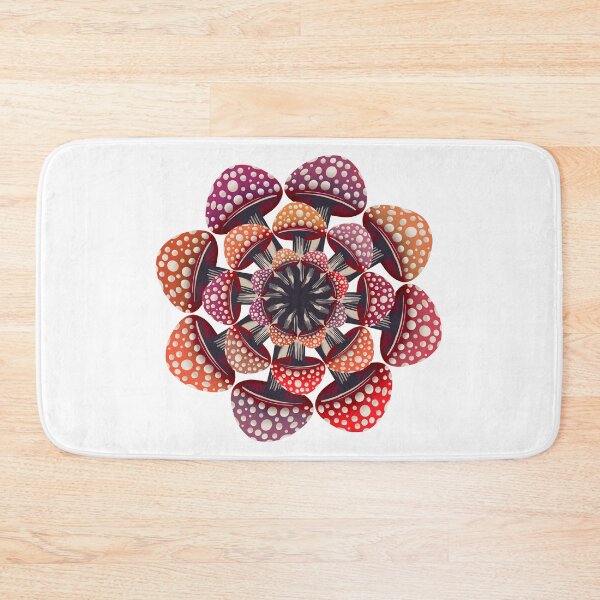 Item preview, Reddish colored Mushroom Mandala with Polka Dots designed and sold by DaveDanchuk.
