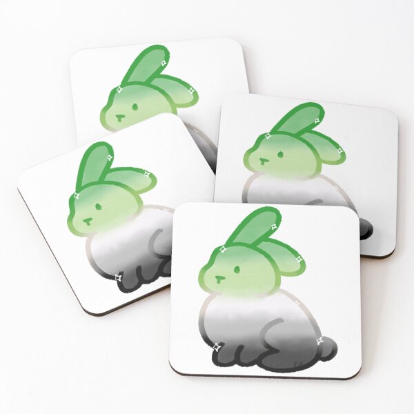 Item preview, Aromantic Flag Bunny designed and sold by Fin-Art-.