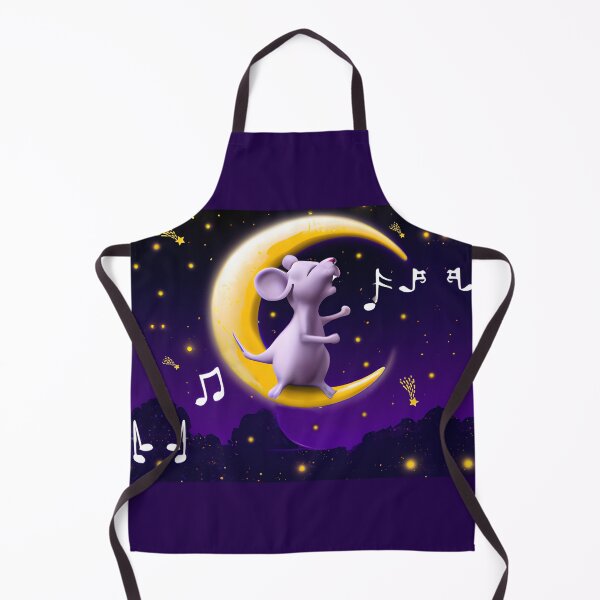 Item preview, Mouse singing on the moon designed and sold by Artbellachi.