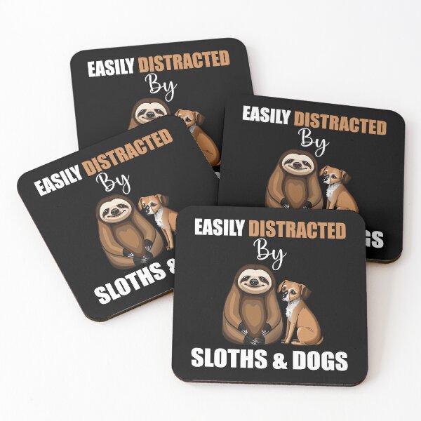 Item preview, Easily Distracted By Sloths And Dogs designed and sold by ArabCorner.