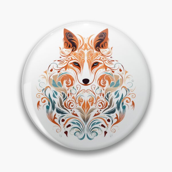 Item preview, Fox with ornate details incorporating classic designed and sold by KandaShopTH.