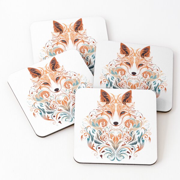 Item preview, Fox with ornate details incorporating classic designed and sold by KandaShopTH.