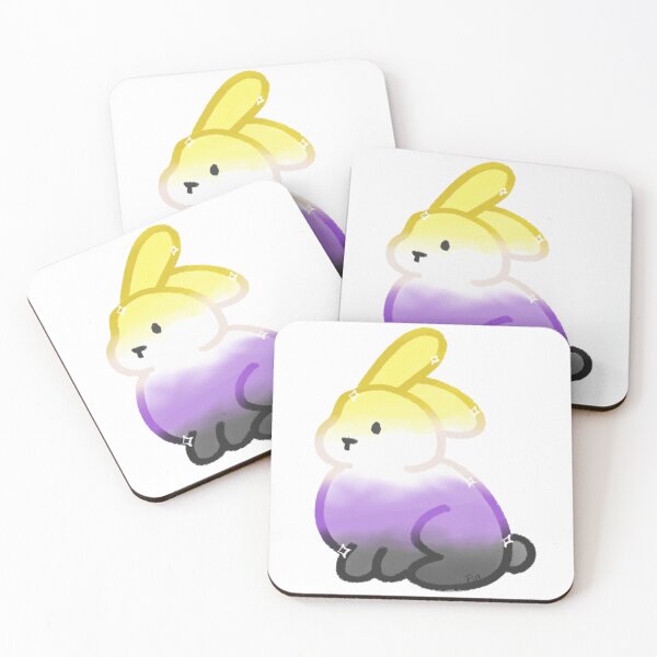 Item preview, Non-Binary Flag Bunny designed and sold by Fin-Art-.