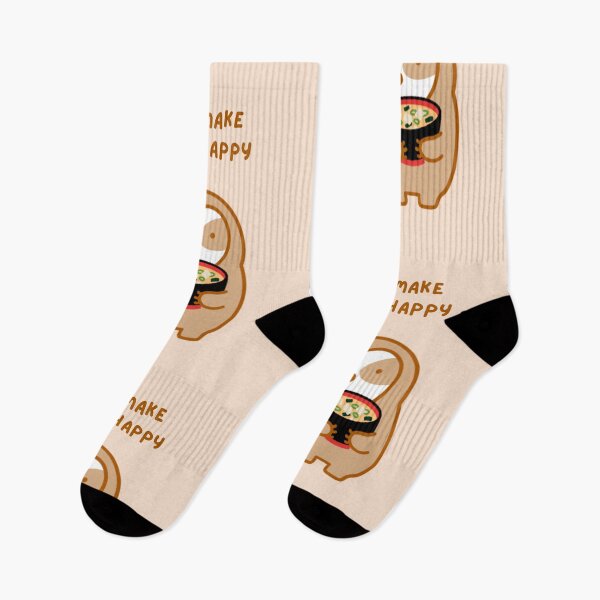 Item preview, You Make Me So Happy Miso Soup Sloth designed and sold by theslothinme.