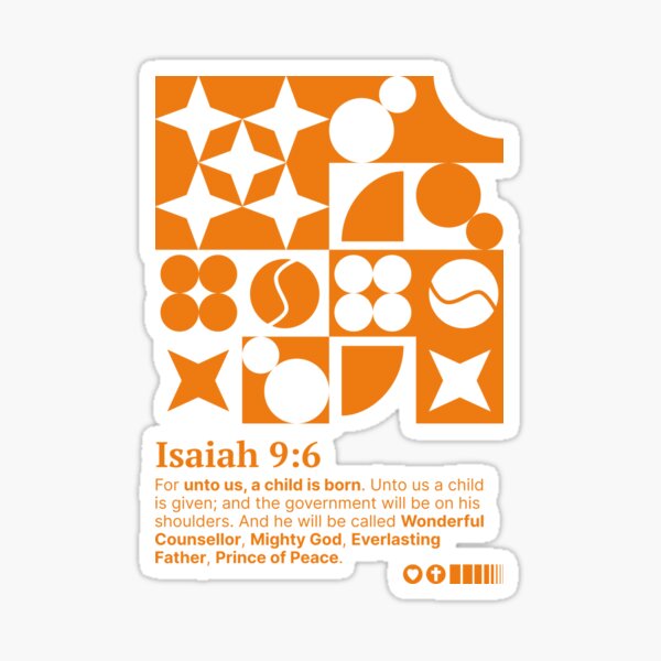 Item preview, Isaiah 9:6 Design  designed and sold by AuntieSocial Design.
