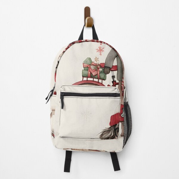 Item preview, Vintage Holiday Bike Ride with Pup designed and sold by inkArtistryfine.