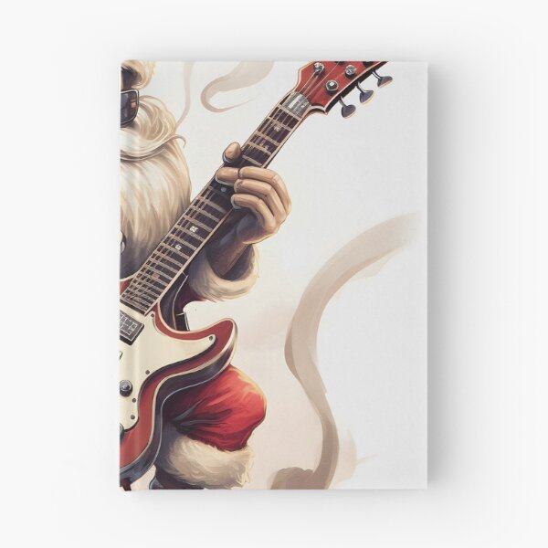 Item preview, Santa's Rockstar Christmas Guitar Solo designed and sold by inkArtistryfine.