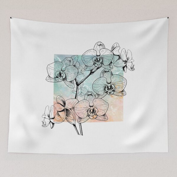 Item preview, Orchid Flowers on Color Splash designed and sold by jmggraphics.