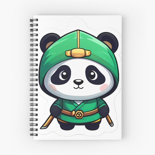 Item preview, Cute green panda ninja designed and sold by justasimpleguy.