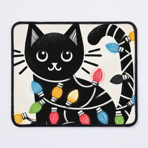 Item preview, Festive Feline Light Tangle designed and sold by inkArtistryfine.