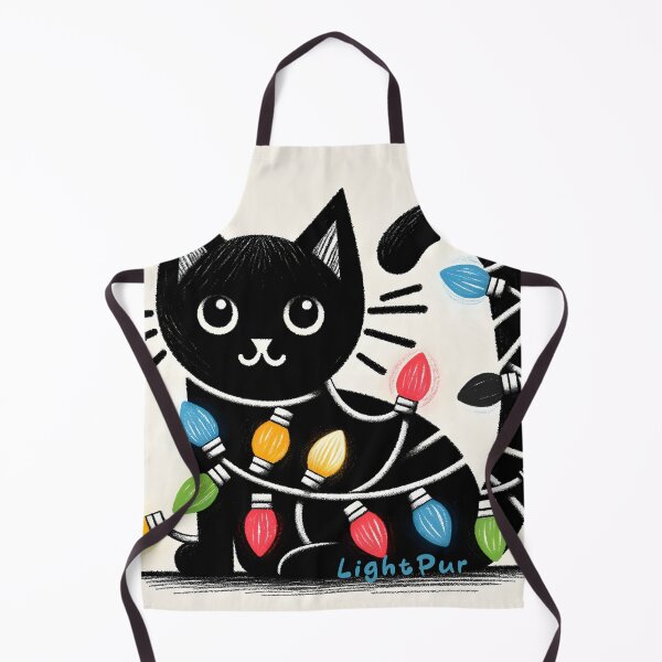 Item preview, Festive Feline Light Tangle designed and sold by inkArtistryfine.