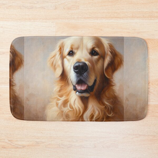 Artikelvorschau, Golden Retriever mit neutralem Hintergrund entworfen und verkauft von Star-Fragment.