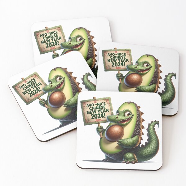 Item preview, Avocado Dragon Celebrates Chinese New Year 2024 designed and sold by MAPDDesigns.