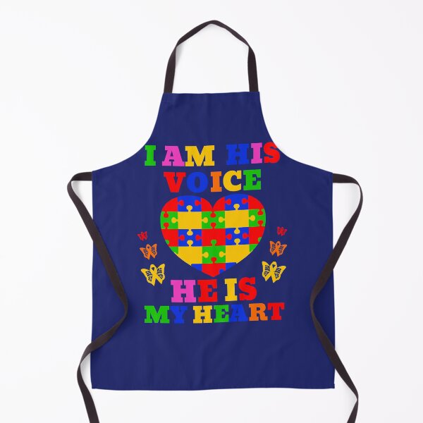 Item preview, Autism Cute Ideas for Mom I Am His Voice He is My Heart designed and sold by caloudiaminart.