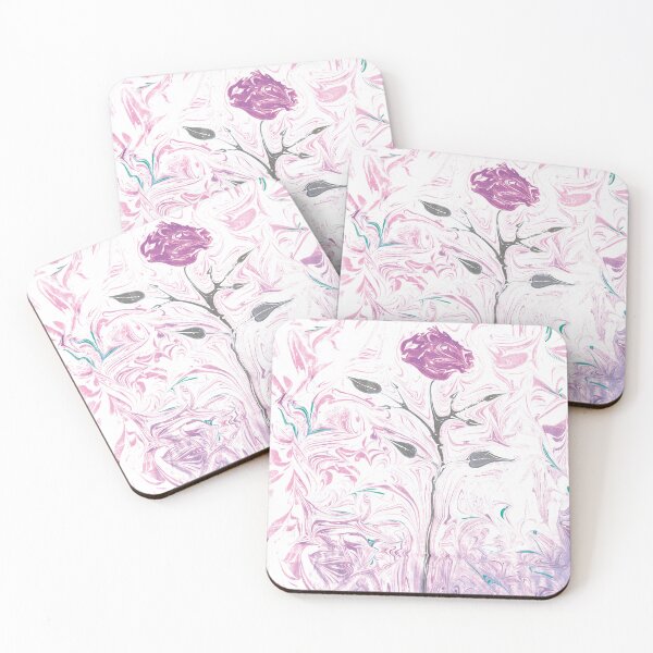 Item preview, Abstract marbling floral pattern designed and sold by bozarslan.