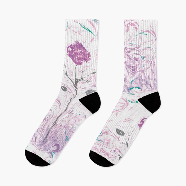 Item preview, Abstract marbling floral pattern designed and sold by bozarslan.