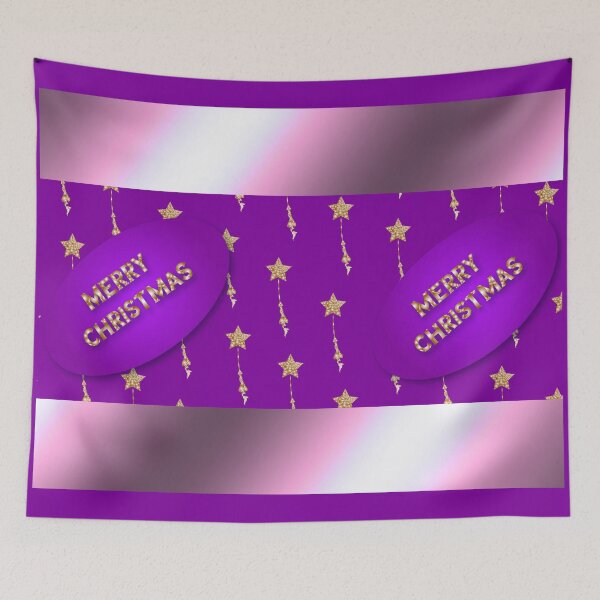 Item preview, Christmas Sparkle in Mauve and Gold designed and sold by Astralia.