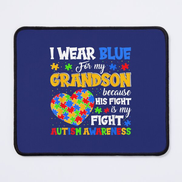 Item preview, Autism Grandma Grandpa I Wear Blue designed and sold by caloudiaminart.