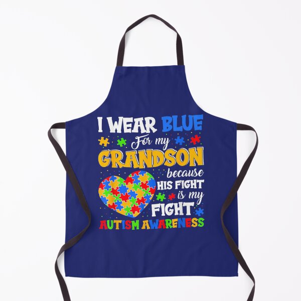 Item preview, Autism Grandma Grandpa I Wear Blue designed and sold by caloudiaminart.