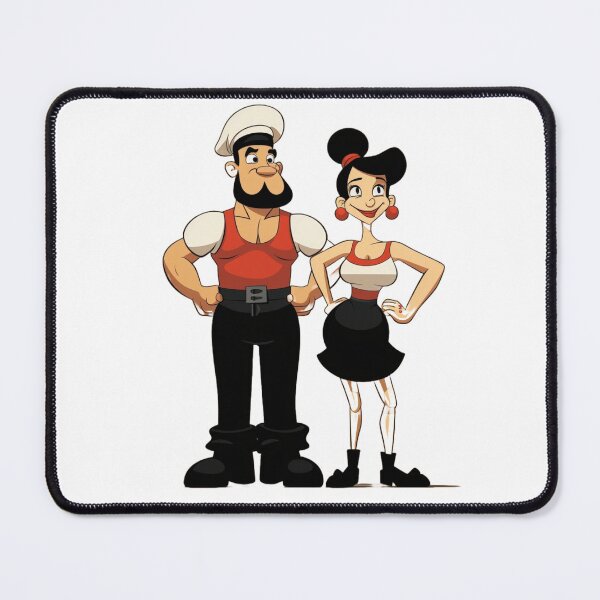 Item preview, Cartoon image of Popeye and Olive Oyl designed and sold by liana campbell.