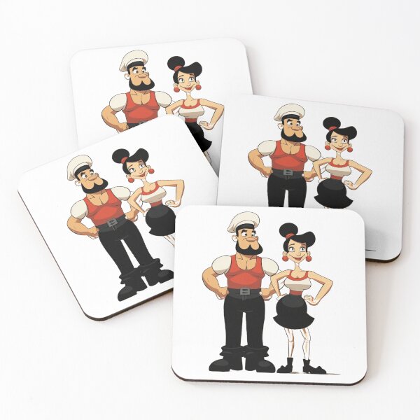 Item preview, Cartoon image of Popeye and Olive Oyl designed and sold by liana campbell.