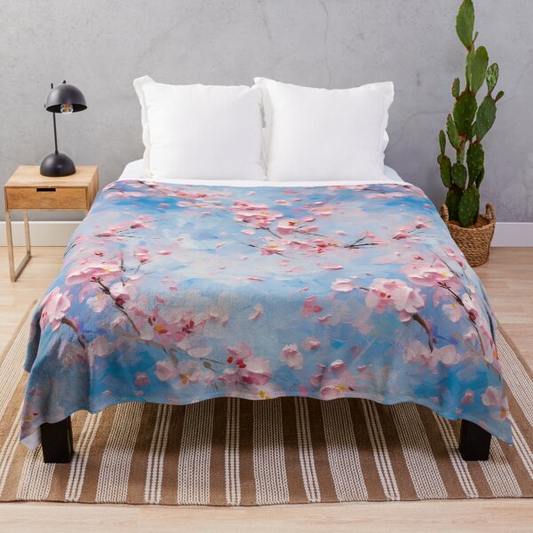 Item preview, Whimsical Cherry Blossom Dances - Impressionist Floral Pattern designed and sold by HAL2501.