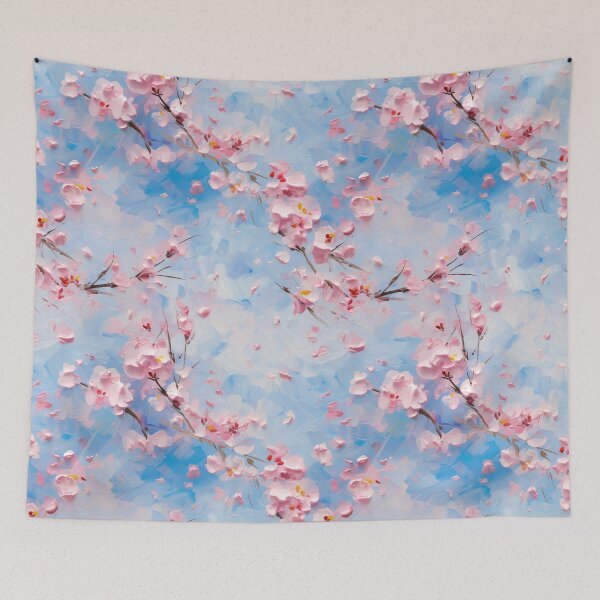 Item preview, Whimsical Cherry Blossom Dances - Impressionist Floral Pattern designed and sold by HAL2501.