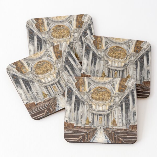 Item preview, St. Paul's Cathedral Interior: London Watercolor Highlights designed and sold by LSVart.