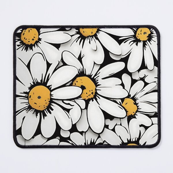 Item preview, Monochrome Daisy Contrast designed and sold by inkArtistryfine.