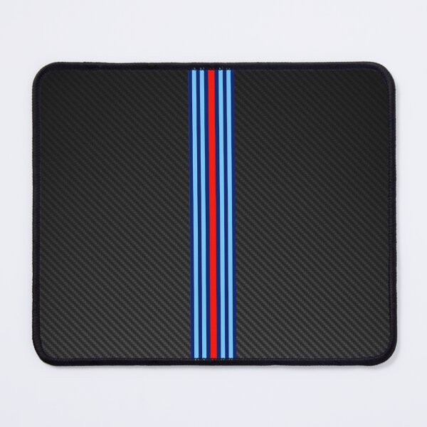 Item preview, Martini Racing Stripes on Carbon Fiber Poster – Classic Livery Art designed and sold by Road To Track.