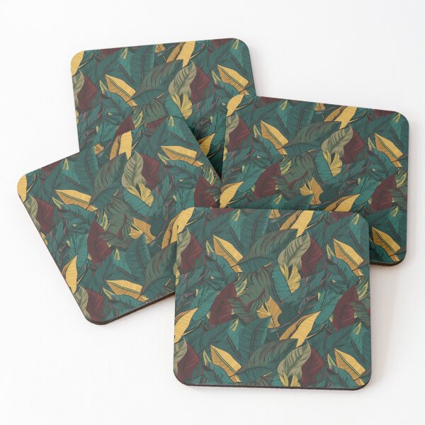 Item preview, Tropical leaves seamless pattern designed and sold by MiraCleAI.