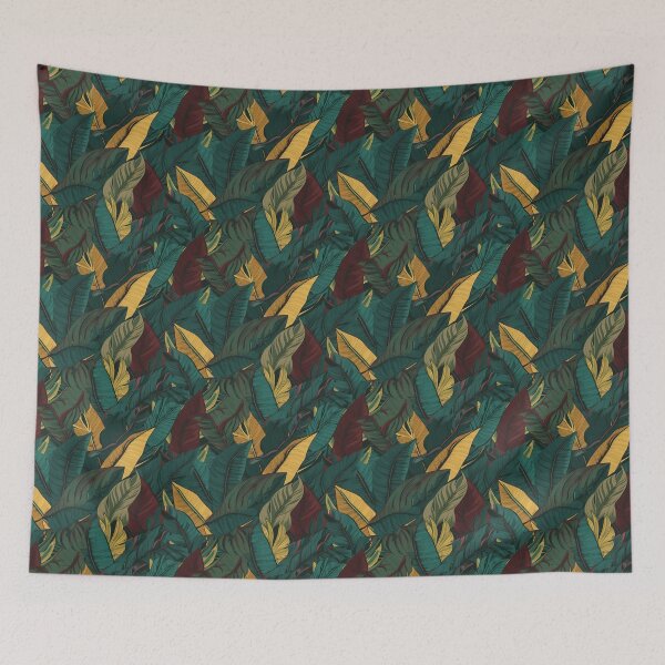 Item preview, Tropical leaves seamless pattern designed and sold by MiraCleAI.