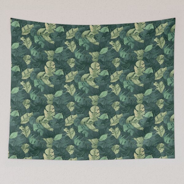 Item preview, Tropical leaves seamless pattern designed and sold by MiraCleAI.
