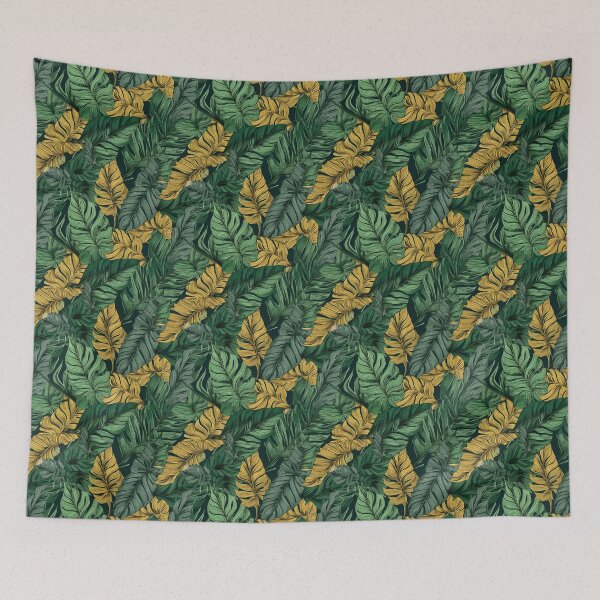 Item preview, Tropical leaves seamless pattern designed and sold by MiraCleAI.